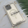 قاب گوشی iPhone 16 Pro Max آیفون اورجینال لاکچری فول طلقی مگ سیف دار Q Series لنز فلزی نقره ای کد 163891