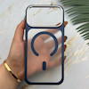 قاب گوشی iPhone 17 Pro Max آیفون اورجینال لاکچری فول طلقی مگ سیف دار Q Series لنز فلزی سرمه ای کد 163894