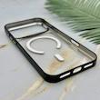 قاب گوشی iPhone 17 Pro Max آیفون اورجینال لاکچری فول طلقی مگ سیف دار Q Series لنز فلزی مشکی کد 163895