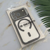 قاب گوشی iPhone 17 Pro آیفون اورجینال لاکچری فول طلقی مگ سیف دار Q Series لنز فلزی مشکی کد 163898