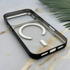 قاب گوشی iPhone 17 Pro آیفون اورجینال لاکچری فول طلقی مگ سیف دار Q Series لنز فلزی مشکی کد 163898