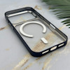 قاب گوشی iPhone 17 Pro آیفون اورجینال لاکچری فول طلقی مگ سیف دار Q Series لنز فلزی سرمه ای کد 163899