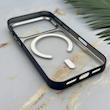 قاب گوشی iPhone 17 Pro آیفون اورجینال لاکچری فول طلقی مگ سیف دار Q Series لنز فلزی سرمه ای کد 163899