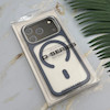 قاب گوشی iPhone 17 Pro آیفون اورجینال لاکچری فول طلقی مگ سیف دار Q Series لنز فلزی سرمه ای کد 163899