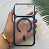 قاب گوشی iPhone 17 Pro آیفون اورجینال لاکچری فول طلقی مگ سیف دار Q Series لنز فلزی سرمه ای کد 163899
