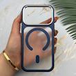 قاب گوشی iPhone 17 Pro آیفون اورجینال لاکچری فول طلقی مگ سیف دار Q Series لنز فلزی سرمه ای کد 163899