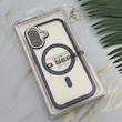 قاب گوشی iPhone 17 آیفون اورجینال لاکچری فول طلقی مگ سیف دار Q Series لنز فلزی سرمه ای کد 163903