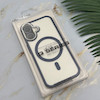 قاب گوشی iPhone 16 آیفون اورجینال لاکچری فول طلقی مگ سیف دار Q Series لنز فلزی سرمه ای کد 163907