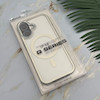 قاب گوشی iPhone 16 آیفون اورجینال لاکچری فول طلقی مگ سیف دار Q Series لنز فلزی نقره ای کد 163909