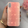 قاب گوشی iPhone X - XS آیفون فانتزی براق IMD لیزری لاکچری سخت HARD طرح پروانه کد 163827