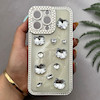 قاب گوشی iPhone 13 Pro آیفون اورجینال فانتزی عروسکی برجسته نگین دار رزینی لنز کرومی طرح کیتی Kitty کد 163617