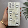 قاب گوشی iPhone 14 Pro Max آیفون اورجینال فانتزی عروسکی برجسته نگین دار رزینی لنز کرومی طرح کیتی Kitty کد 163619