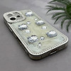 قاب گوشی iPhone 16 آیفون اورجینال فانتزی عروسکی برجسته نگین دار رزینی لنز کرومی طرح کیتی Kitty کد 163624