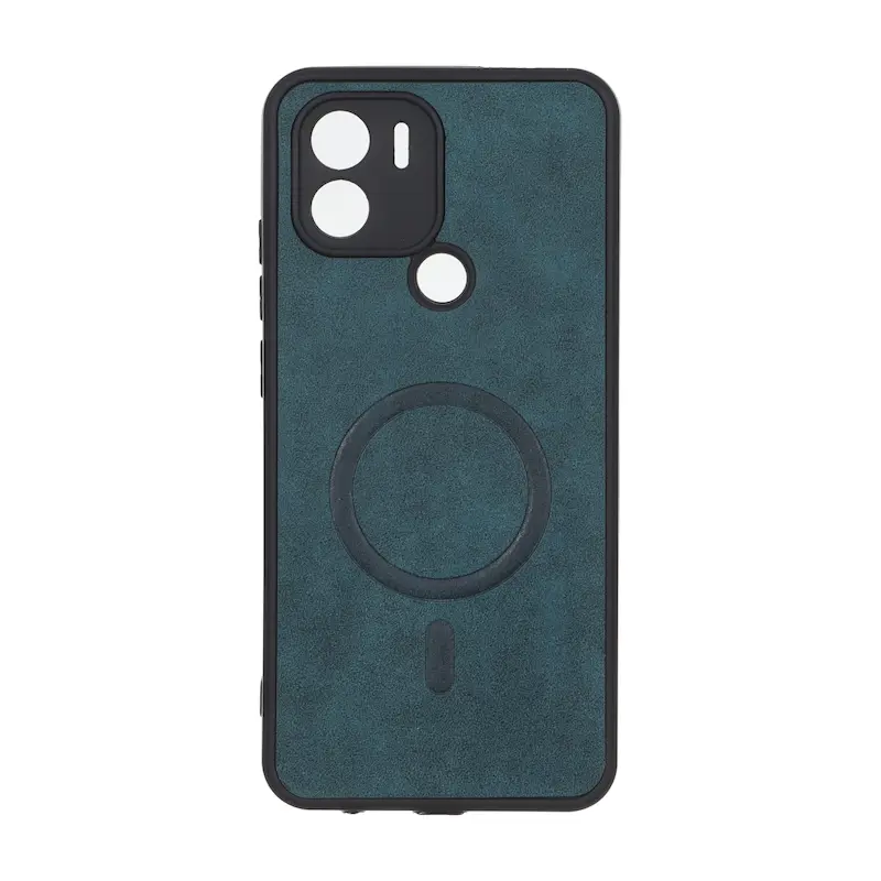 قاب گوشی Redmi A1 Plus - Redmi A2 Plus - Poco C50 شیائومی چرمی MP TPU طرح مگ سیف محافظ لنزدار سبز کد 164433