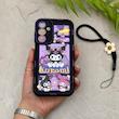 قاب گوشی Galaxy A25 سامسونگ سیلیکونی ژله ای Solid لاکچری محافظ لنزدار به همراه بند مچی مشکی کد 164748