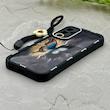 قاب گوشی Galaxy A34 سامسونگ سیلیکونی ژله ای Solid لاکچری محافظ لنزدار به همراه بند مچی مشکی کد 164753