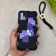 قاب گوشی Galaxy A51 سامسونگ سیلیکونی ژله ای Solid لاکچری محافظ لنزدار به همراه بند مچی مشکی کد 164762