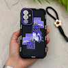 قاب گوشی Galaxy A54 سامسونگ سیلیکونی ژله ای Solid لاکچری محافظ لنزدار به همراه بند مچی مشکی کد 164771