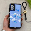 قاب گوشی Galaxy A72 سامسونگ سیلیکونی ژله ای Solid لاکچری محافظ لنزدار به همراه بند مچی مشکی کد 164785