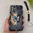 قاب گوشی Galaxy A72 سامسونگ سیلیکونی ژله ای Solid لاکچری محافظ لنزدار به همراه بند مچی مشکی کد 164786