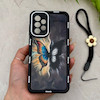 قاب گوشی Galaxy A73 سامسونگ سیلیکونی ژله ای Solid لاکچری محافظ لنزدار به همراه بند مچی مشکی کد 164794
