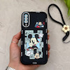 قاب گوشی Galaxy A30S - A50S - A50 سامسونگ سیلیکونی ژله ای Solid لاکچری محافظ لنزدار به همراه بند مچی مشکی کد 164797