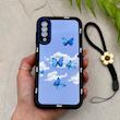 قاب گوشی Galaxy A30S - A50S - A50 سامسونگ سیلیکونی ژله ای Solid لاکچری محافظ لنزدار به همراه بند مچی مشکی کد 164800