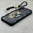 قاب گوشی Galaxy A52 4G - A52 5G - A52S سامسونگ سیلیکونی ژله ای Solid لاکچری محافظ لنزدار به همراه بند مچی مشکی کد 164808