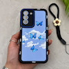 قاب گوشی Galaxy S21 FE سامسونگ سیلیکونی ژله ای Solid لاکچری محافظ لنزدار به همراه بند مچی مشکی کد 164809