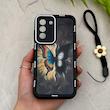 قاب گوشی Galaxy S21 FE سامسونگ سیلیکونی ژله ای Solid لاکچری محافظ لنزدار به همراه بند مچی مشکی کد 164811