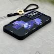 قاب گوشی Galaxy S21 FE سامسونگ سیلیکونی ژله ای Solid لاکچری محافظ لنزدار به همراه بند مچی مشکی کد 164812