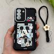 قاب گوشی Galaxy S21 FE سامسونگ سیلیکونی ژله ای Solid لاکچری محافظ لنزدار به همراه بند مچی مشکی کد 164813