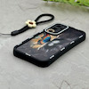 قاب گوشی Galaxy S23 FE سامسونگ سیلیکونی ژله ای Solid لاکچری محافظ لنزدار به همراه بند مچی مشکی کد 164819