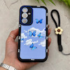 قاب گوشی Galaxy S23 FE سامسونگ سیلیکونی ژله ای Solid لاکچری محافظ لنزدار به همراه بند مچی مشکی کد 164821
