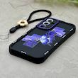 قاب گوشی Galaxy S23 FE سامسونگ سیلیکونی ژله ای Solid لاکچری محافظ لنزدار به همراه بند مچی مشکی کد 164823