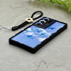 قاب گوشی Galaxy S24 Ultra سامسونگ سیلیکونی ژله ای Solid لاکچری محافظ لنزدار به همراه بند مچی مشکی کد 164826