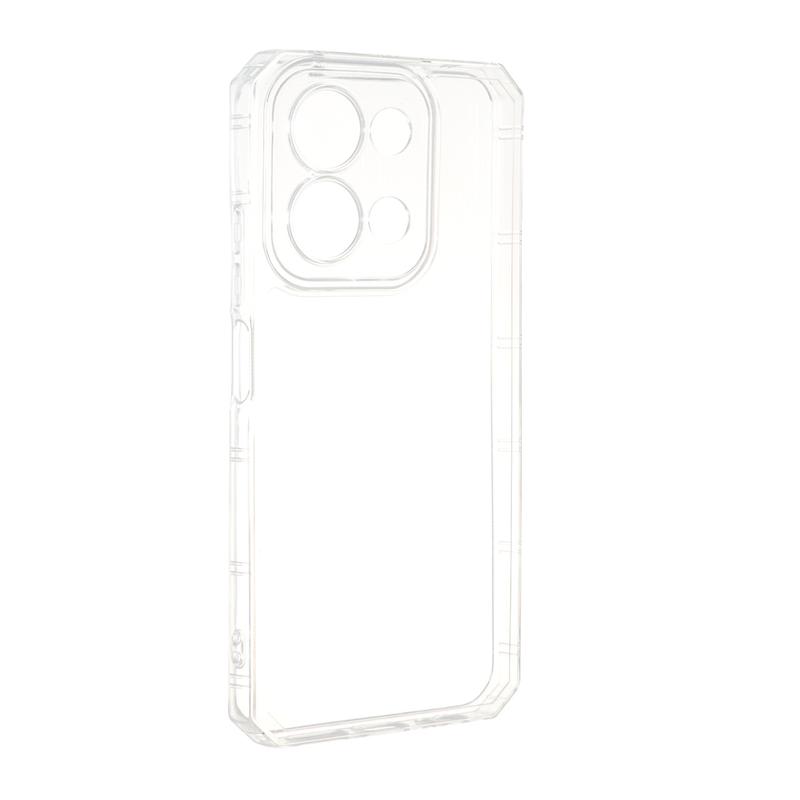 قاب گوشی Redmi 15C - Poco C85 شیائومی طرح ژله ای شفاف بی رنگ ایربگ دار کپسولی محافظ لنز دار کد E12-180266