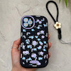 قاب گوشی iPhone 11 Pro Max آیفون سیلیکونی ژله ای Solid لاکچری محافظ لنزدار به همراه بند مچی مشکی کد 164842