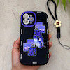 قاب گوشی iPhone 12 Pro Max آیفون سیلیکونی ژله ای Solid لاکچری محافظ لنزدار به همراه بند مچی مشکی کد 164845