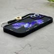 قاب گوشی iPhone 13 Pro Max آیفون سیلیکونی ژله ای Solid لاکچری محافظ لنزدار به همراه بند مچی مشکی کد 164853