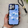 قاب گوشی iPhone 16 Pro Max آیفون سیلیکونی ژله ای Solid لاکچری محافظ لنزدار به همراه بند مچی مشکی کد 164870