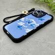 قاب گوشی iPhone 16 Pro Max آیفون سیلیکونی ژله ای Solid لاکچری محافظ لنزدار به همراه بند مچی مشکی کد 164870