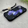 قاب گوشی iPhone 13 آیفون سیلیکونی ژله ای Solid لاکچری محافظ لنزدار به همراه بند مچی مشکی کد 164880