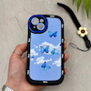 قاب گوشی iPhone 13 آیفون سیلیکونی ژله ای Solid لاکچری محافظ لنزدار به همراه بند مچی مشکی کد 164881