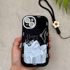 قاب گوشی iPhone 13 آیفون سیلیکونی ژله ای Solid لاکچری محافظ لنزدار به همراه بند مچی مشکی کد 164885