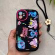 قاب گوشی iPhone 11 آیفون سیلیکونی ژله ای Solid لاکچری محافظ لنزدار به همراه بند مچی مشکی کد 164888