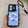 قاب گوشی Redmi Note 14 4G شیائومی سیلیکونی ژله ای Solid لاکچری محافظ لنزدار به همراه بند مچی مشکی کد 164927