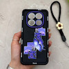 قاب گوشی Redmi Note 14 Pro 4G شیائومی سیلیکونی ژله ای Solid لاکچری محافظ لنزدار به همراه بند مچی مشکی کد 164933