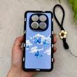قاب گوشی Redmi Note 14 Pro 4G شیائومی سیلیکونی ژله ای Solid لاکچری محافظ لنزدار به همراه بند مچی مشکی کد 164935