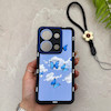 قاب گوشی Redmi Note 13 Pro 4G - Poco M6 Pro 4G شیائومی سیلیکونی ژله ای Solid لاکچری محافظ لنزدار به همراه بند مچی مشکی کد 164940